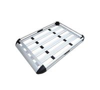 Portapacchi Lega Di Alluminio 127 * 90 Cm 140 100 Portapacchi Per Tetto Auto A Doppio Strato SUV In Cargo Truck Cestino Appeso Barre Tetto(127x90 silver)