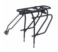 Portapacchi per bici posteriore a tralicci Basil in alluminio nero 28"-26"-700c