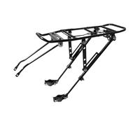 Portapacchi Per Biciclette - Portapacchi Posteriore Per Biciclette 40x14x18,5 Cm | Piede Di Supporto Per Attrezzature Da Ciclismo | Portapacchi Posteriore In Lega Di Alluminio Per Freno A Disco/s