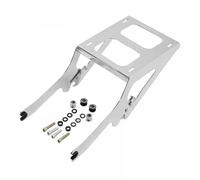 Portapacchi per moto 2-up compatibile con parti di motociclette automobilistiche Tour Pak Softail Heritage Classic FLHC Deluxe FLDE 2018 2019 2020 2021 2022(Chrome)