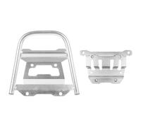 Portapacchi Per Moto Per XL750 Per Transalp 2023 2024 Motociclo Sistema Portapacchi Acciaio Inossidabile Staffa Laterale Bagagli Contropunta(Silver Top Rack)