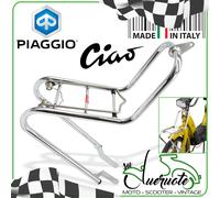 PORTAPACCHI PIAGGIO CIAO ANTERIORE CROMATO MANUBRIO PARAFANGO FORCELLA 1967-2004