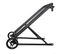 Portapacchi pieghevole in lega di alluminio per bici con facile fissaggio delle ruote, supporto posteriore da 40,6 cm per pneumatici da 40,6 x 4,6 cm, attrezzatura portatile per ciclismo per pendolari