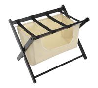 Portapacchi pieghevole in legno di pino, 63 x 45 x 50 cm, autoportante, portata 20 kg