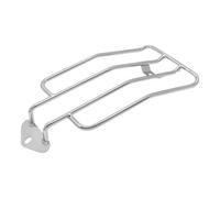 Portapacchi Portapacchi posteriore monoposto per motocicletta nero/cromo per Shadow 750 2004 portapacchi moto(Argento)