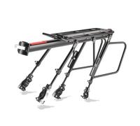 Portapacchi Posteriore Bici Portabagagli Supporto Bicicletta Staffa Trasporto Bagagli Base Elevata con E Tiranti, style to 3