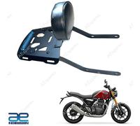 Portapacchi Posteriore Con Schienale Per Triumph Speed 400 Scrambler 400 X, Nero