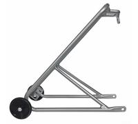 Portapacchi posteriore in lega di alluminio per bici pieghevole da 40,6 cm, compatibile con pneumatici da 16 x 1-3/8, include ruote facili per riporre bagagli portatile e supporto per telaio del