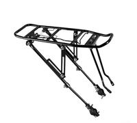 Portapacchi posteriore per bici, in lega di alluminio, compatibile con freno a disco, resistente, capacità di carico di 25 kg, regolabile per mountain bike