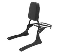 Portapacchi posteriore per moto Schienale Passeggero Posteriore Motocicletta Sissy Bar Per Suzuki Per Boulevard Per C90 2005 2006-2009 Per Intruder Per VL1500 1500 1998-2004(Nero)