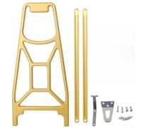 Portapacchi posteriore pieghevole per bicicletta, 340 x 140 mm, in alluminio CNC, anodizzato, per Brompton per Pline/Cline (dorato)