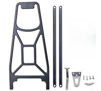 Portapacchi posteriore pieghevole per bicicletta, 340 x 140 mm, in alluminio CNC, anodizzato, per Brompton per Pline/Cline (nero)