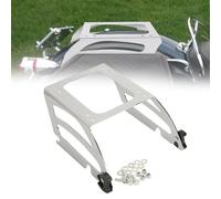 Portapacchi posteriore Portapacchi Staccabile Per Moto Solo Tour Pack, Accessori Per Riporre I Bagagli Nella Parte Posteriore Per Harley Per Springer Softail FXSTS 2000-2002 2003 2004 2005(Chrome)