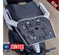 Portapacchi posteriore portapacchi superiore nero per Zontes 368G