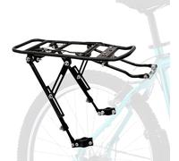 Portapacchi posteriore regolabile per biciclette con rilascio rapido, adatto per biciclette da montagna e urbano, capacità di carico massima di 60kg,