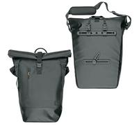 SKS GERMANY Infinity Urban SIDEBAG - Borsa per portapacchi (borsa da bicicletta, tasca laterale per portapacchi, impermeabile, scomparto per laptop, rolltop, strisce riflettenti, utilizzabile anche