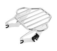 Portapacchi Staccabile Per 2 Posti Accessori Per Motociclette Per Touring Per Road King Per Electra Street Per Glide FLHT 2009-2024 Moto Portapacchi(Marrone)
