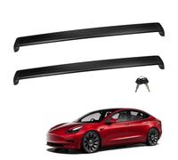 Portapacchi Tetto Croce Per Tesla Per Model Y Per Juniper Per 3 Per Highland 2017-2025 Accessori Barre Alluminio Impieghi Gravosi Barra Portatutto Serratura(For 3 17-24)