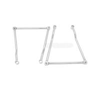 portapacchi VT750 VT400 per Shadow VT1100 VTX1800 1300 per Steed VLX400 600 Magna VF250 Supporto per barre di supporto per borse laterali per moto(D'argento)