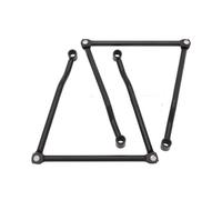 portapacchi VT750 VT400 per Shadow VT1100 VTX1800 1300 per Steed VLX400 600 Magna VF250 Supporto per barre di supporto per borse laterali per moto(Nero)