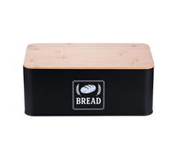Portapane Coperchio Bambù Cassetta Porta Pane Contenitore Dolci 13,5x33x19 cm