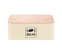 Portapane Coperchio Bambù Cassetta Porta Pane Contenitore Dolci 13,5x33x19 cm