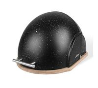 Portapane Feel Maestro MR-1678G Nero Argentato Legno Plastica