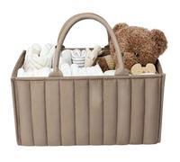 Portapannolini per Bambini 15x10x7 Organizer per Pannolini in Feltro con Divisori Rimovibili e Maniglia di Sollevamento per Salviette, Vestiti e Giocattoli, Nuova Mamma |