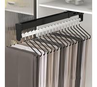 Portapantaloni Estraibile, Armadio A Muro Manufatto Portapantaloni Montato in Alto, Guide Telescopiche Portapantaloni for Pantaloni Domestici (Size : 47.5cm)