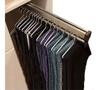 Portapantaloni Estraibile per Armadio, Appendiabiti Estraibili per Pantaloni, Appendiabiti Estensibile per Guardaroba, Asta Appendiabiti da 30 a 80 cm, Organizer per Vestiti.