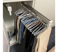 Portapantaloni Estraibile per Armadio, Appendiabiti Estraibili per Pantaloni, Asta Estensibile per Armadio, 30-60 cm, Organizer per Appendiabiti e Cappotti