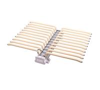 Portapantaloni Estraibile per Armadio, Grucce Estraibili per Pantaloni, Appendiabiti per Armadio con Larghezza di 61 cm, Organizer per Binario Scorrevole 22 con Viti