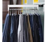 Portapantaloni Estraibile per Armadio, Grucce Estraibili per Pantaloni, Porta Pantaloni, Organizer Regolabile per Indumenti, Armadio per Cappotti, Asta Appendiabiti Estensibile da 30 a 60 cm.