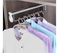 Portapantaloni Estraibile per Armadio, Grucce per Pantaloni Estraibili, Appendiabiti Estensibile per Armadio, Appendiabiti da 25 a 45 cm in Acciaio per riporre i Vestiti.