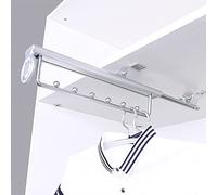 Portapantaloni Estraibile per Armadio, Grucce per Pantaloni Estraibili, Appendiabiti per Pantaloni, Asta Appendiabiti Estensibile per Guardaroba, Asta Appendiabiti Scorrevole per Guardaroba