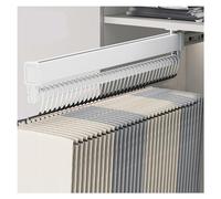 Portapantaloni Estraibile, Portapantaloni Telescopico Regolabile Da 25-55 Cm, Installato Nella Parte Superiore For Risparmiare Spazio, Adatto For Guardaroba Della Camera Da Letto(Color:White,Size:450m