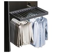 Portapantaloni Estraibile Regolabile per Armadio, Asta Appendiabiti Mobile, Design Silenzioso Nascosto, Ideale per asciugare i Vestiti sopra la Lavatrice (414-464 mm)