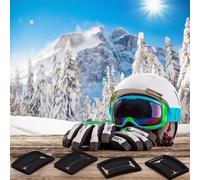 Portapassi Da Sci - 4 Pezzi Di Accessorio Sportivo Resistente Alla Perdita - Portapass con Clip per Occhiali da Sci | Per Donne Uomini Sciatori Madre Padre E Tutta La Famiglia