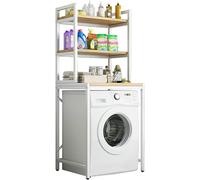 Portapattonata a 2 livelli di lavaggio per lavaggio spazzatura del bagno organizzatore multifunzionale con una forte capacità di cuscinetto regolabile piedi non slip bianco c sopra la mensola di