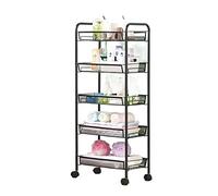 Portapattonata cucina rastrelliera rimovibile con ruote rotapace portatore porta-verdura multi-strato per verdure multistrato e frutta scaffali di stoccaggio rack rastrellino (colore: strati A-5) (c