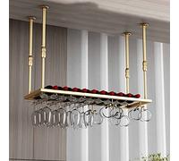 Portapattonate montate a soffitto porta d'arma del vino piovicello di vino appeso, altezza regolabile Decorazione del soffitto porta in vetro di vino, per bar, ristoranti, porta stamine cucine,