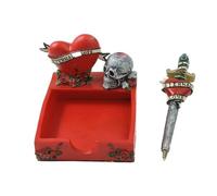 Portapenna/post-it Eternal Love 14x12cm In Resina