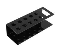 Portapennarelli per Montaggio a Parete in Acrilico Trasparente con 10 Slot per Penne e 1 per Cancellino Organizzatore Portapennarelli per Lavagna per la Scuola (Nera)