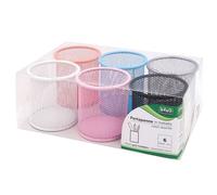 Portapenne a Bicchiere in Rete Metallica Lebez - 8,5x10 cm - 1226 (Assortiti Con