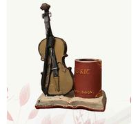 Portapenne a forma di violino Portapenne alla moda Contenitore per penne