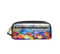 Portapenne Astuccio Daisy Gerbera Flowers Watercolor Printing Portapenne Durevole Custodia Porta Cancelleria Multifunzione Cancelleria Portamatite Per Scuola Adulto Università
