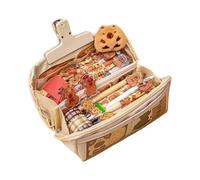Portapenne capibara, portapenne capibara,Portapenne di grande capacità - Portapenne estetico fisso Astuccio Astuccio multistrato con adesivi per i viaggi