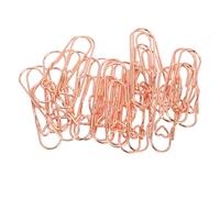 Portapenne con clip di carta, 20 pezzi clip per penne in oro rosa a prova di ruggine per taccuino