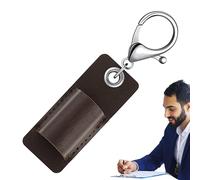 Portapenne con cordino, protettiva in pelle, portapenne, portatile, con portachiavi, in pelle, portapenne, protezione per matite, Colore casuale, Refer to description, Unisex