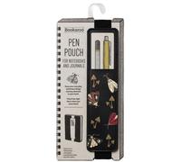 Portapenne con Elastico per notebook.Linea Falene dorate . Bookaroo